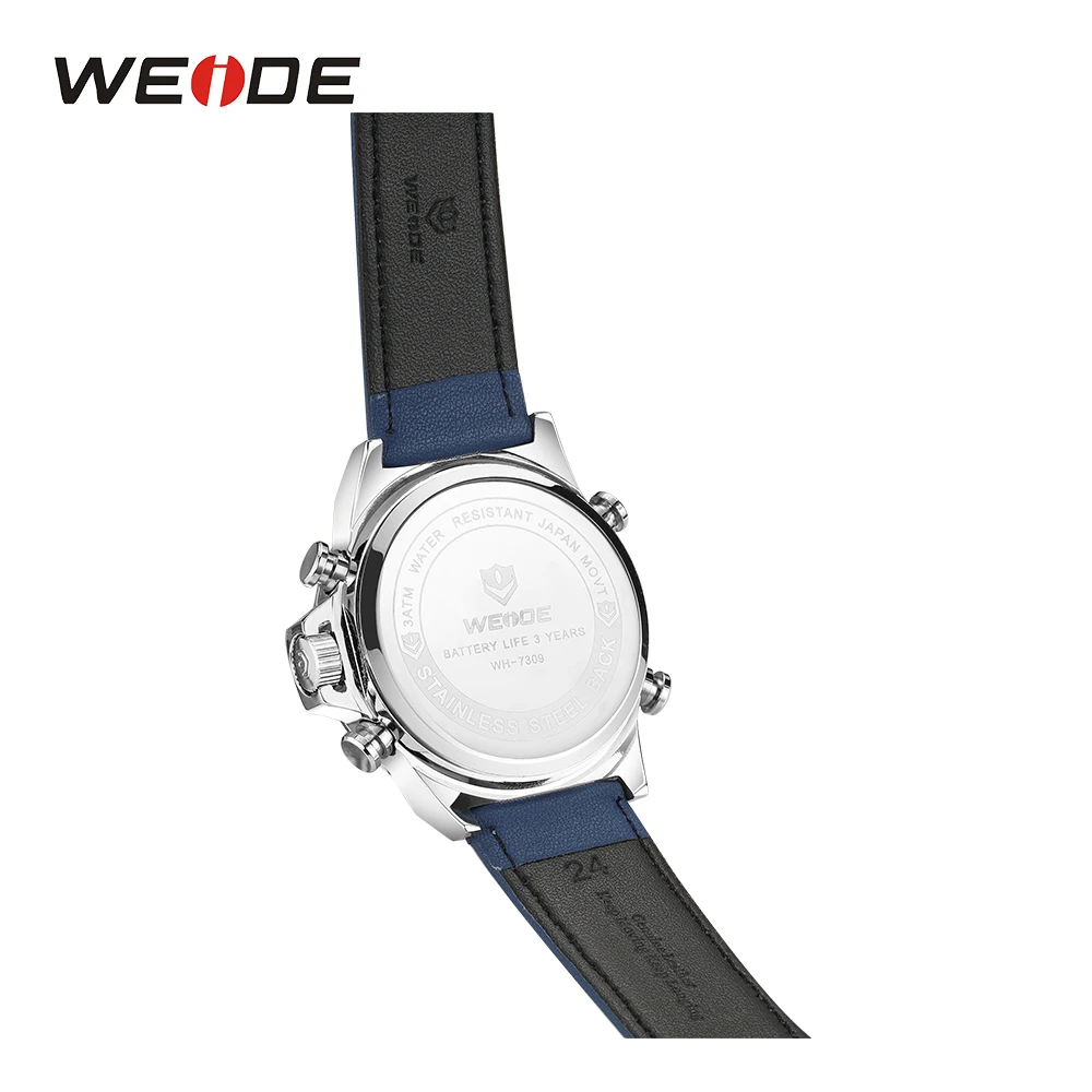 WEIDE спортивные кварцевые наручные часы Аналоговые Цифровые Relogio masculino бренд Reloj Hombre армейские кварцевые военные часы мужские часы