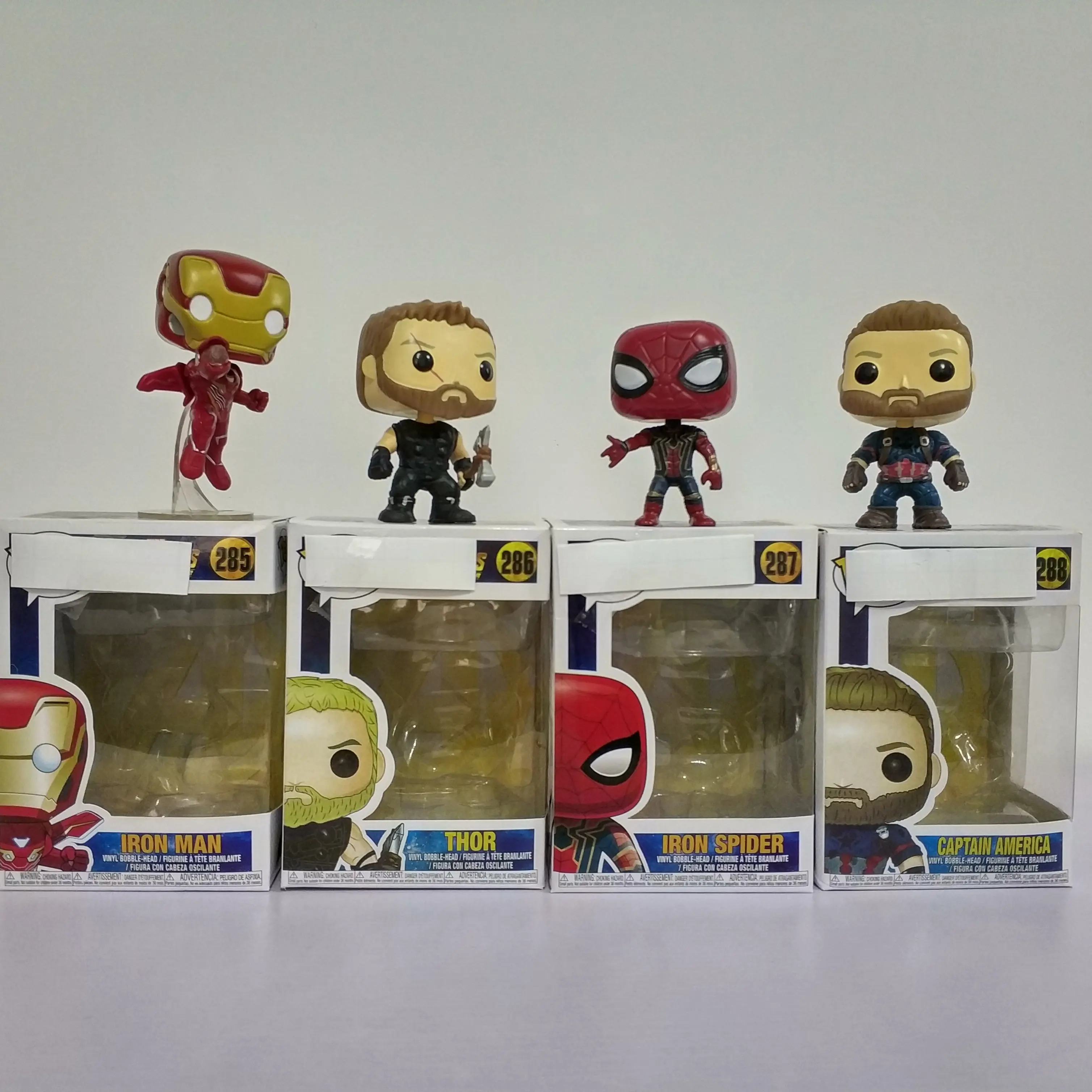 

POP Avengers: Endgame#285#286#287#288,Iron Man,Thor,Iron Spidor, Action Figure Collection toys for International Children's Day