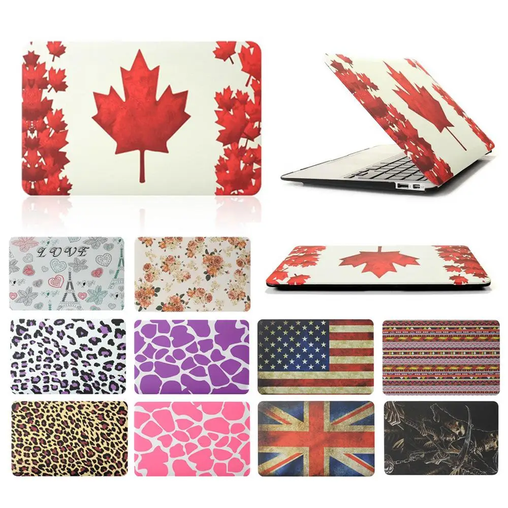 

Painted fashion pattern Hard Rubberized Surface Matte Case Cover Fashion Laptop bag For Macbook Pro 13 A1278