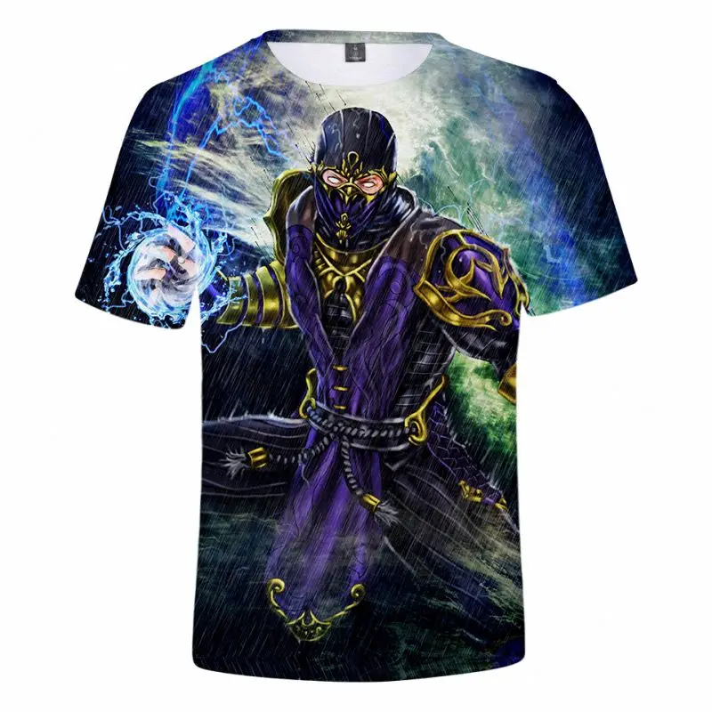 

Game Mortal Kombat 11 3D pattern Printed T Shirts Teens Fashion Hip Hop Men Women Short Sleeve Casual Personality Plus size