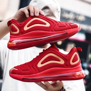 

Men Sneakers 2019 brand Autumn winter sports casual men's shoes air cushion trainer Lac-up flats male footwear plus size 39-46