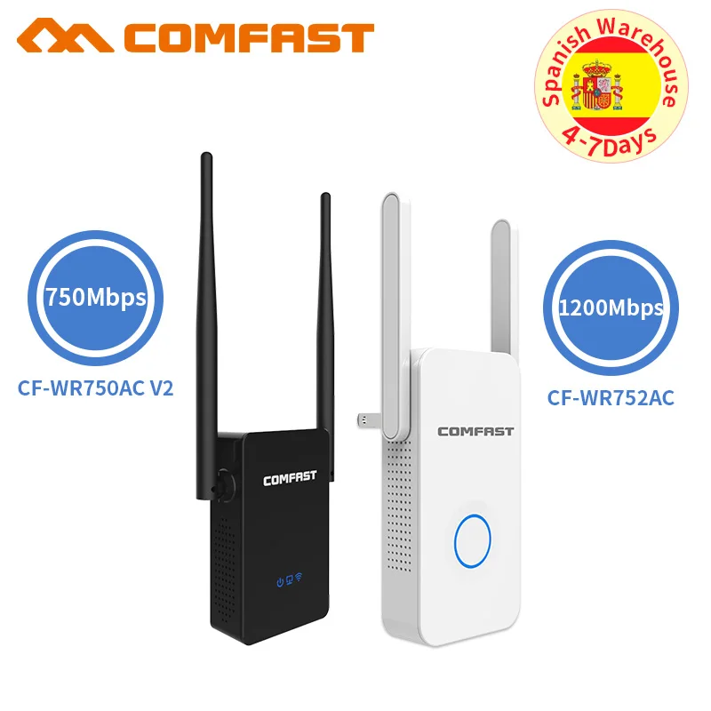 

Wireless wifi extender 750-1200Mbps long Range Signal Amplifier Wifi Repeater/Router Dual Band 2.4&5Ghz Wifi Network Booster ap