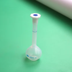 5pcs,50ml,100ml,250ml,500ml,1000ml Volume Long Neck Clear White Plastic Volumetric Measuring Flask Sets