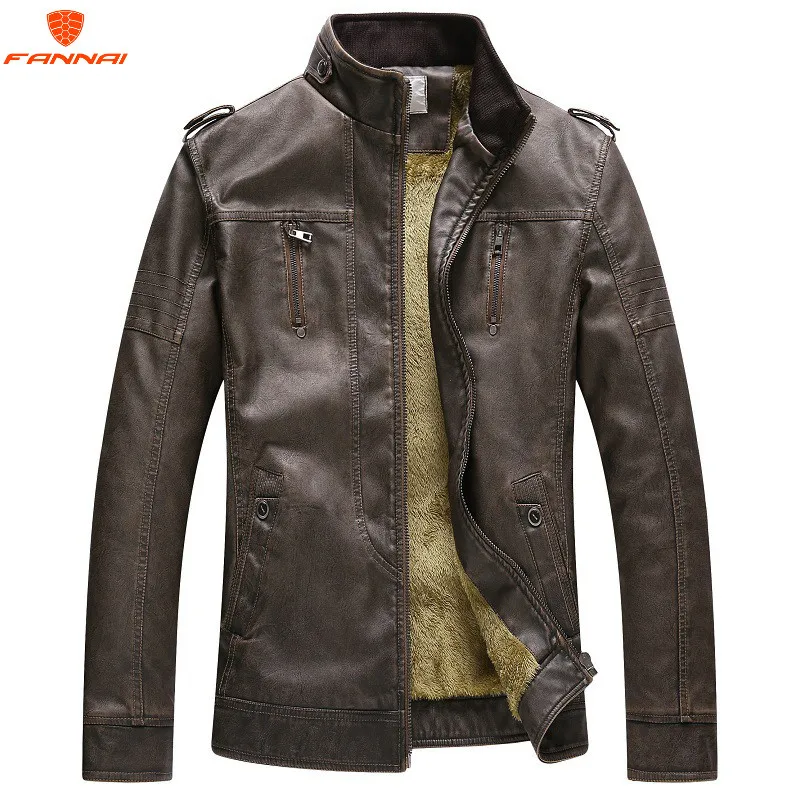 

2018 New arrival branded motorcycle leather jacket for men,men's Leather Jacket jaqueta de couro masculina, men's leather jacket