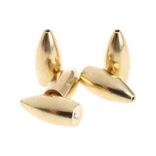 5 шт. рыболовные грузила Медь 8 Размер листать бас вес золото аксессуары Запчасти