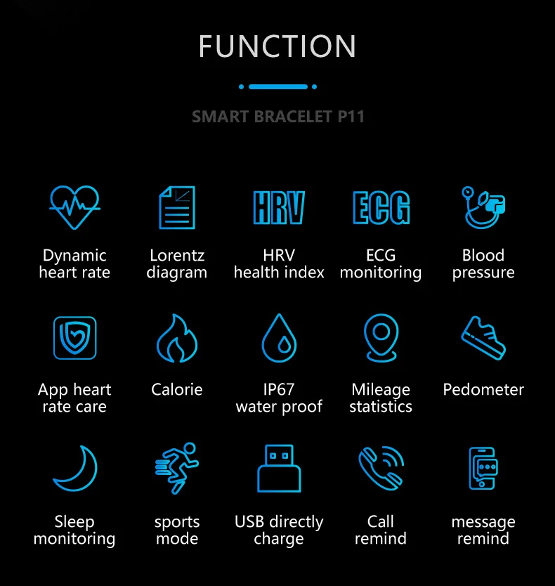 p11 smart bracelet