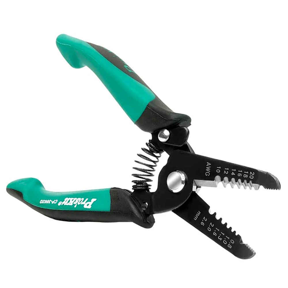 CP-3002D Pro'sKit Precision Double Color Wire Stripping Pliers Tool Cutting Plier Electrician Electronic Shear Clamp CP-3002D Pro'sKit Precision Double Color Wire Stripping Pliers Tool Cutting Plier Electrician Electronic Shear Clamp