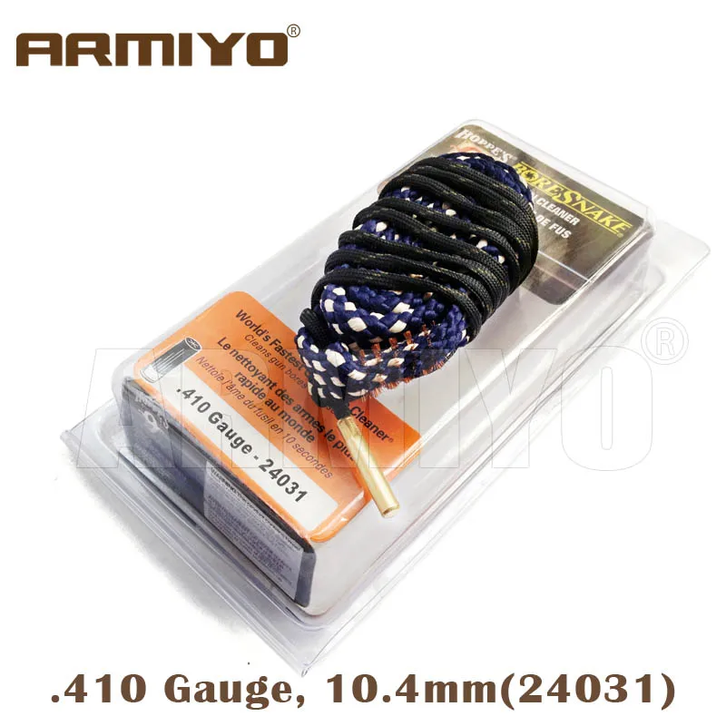

Armiyo Bore Snake Hoppe's 9 Boresnake .410 GA Gauge 10.4mm Gun Barrel Cleaner 24031 Hunting Shooting Cleaning Accessories