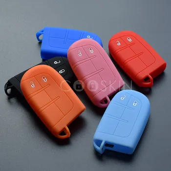 

silicone rubber car key cover case set holder For Jeep Cherokee 2 button key shell cover Remote key 10pcs/lot
