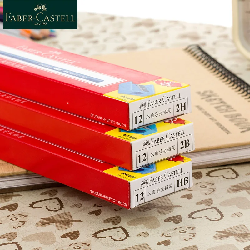 Faber Castell 1322 пишущий карандаш 2B/2H/HB набор карандашей для экзамена треугольный