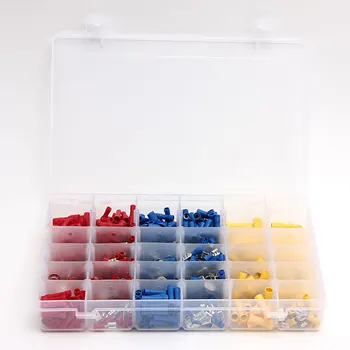 

720Pcs Insulated Electrical Wire Terminals Crimp Connector Spade Set