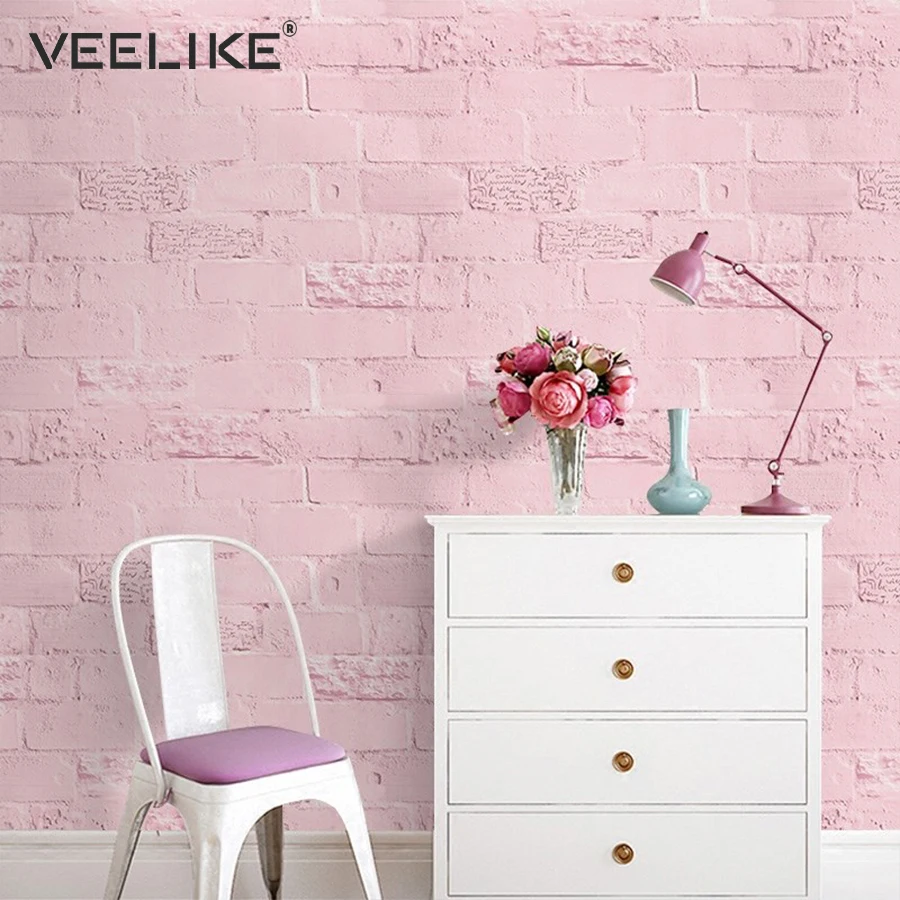 PVC Brick Self Adhesive Wallpaper for Bedroom Wall Decor Living Room Home Decoration Wall Decals Bathroom Kitchen Wall Stickers