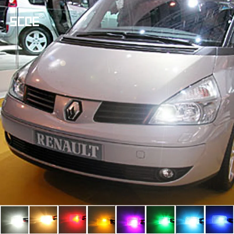 Для Renault Espace IV Fluence Kangoo SCOE новинка 2X 12SMD светодио дный LED спереди Парковка свет спереди боковой фонарь источник света стайлинга автомобилей