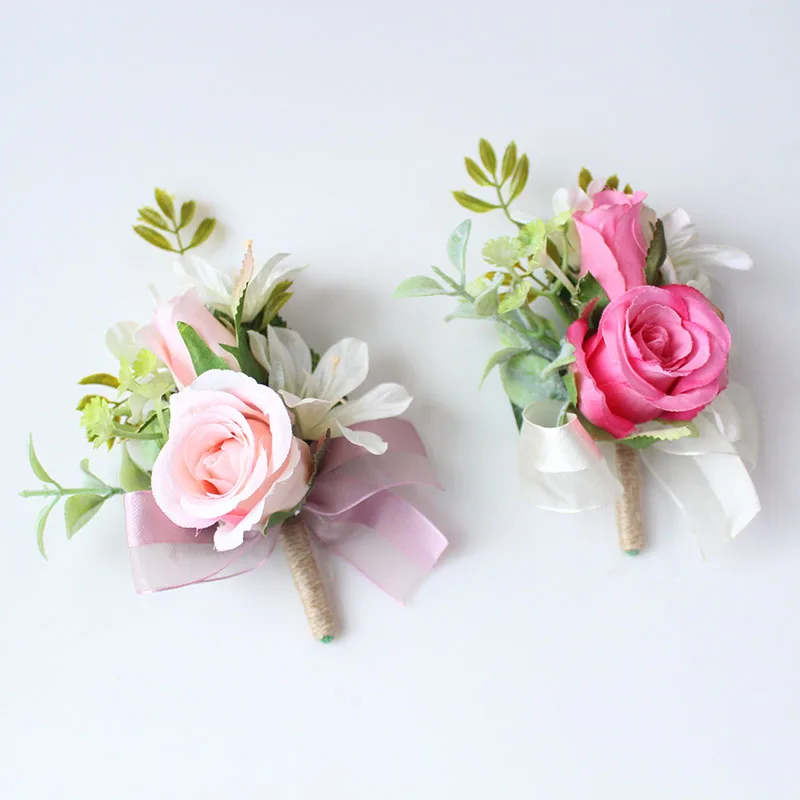 boutonniere groom wedding brooch pins  (10)