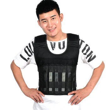 

Breathable Comfortable Black Back Support Weight Vest Outdoor Fitness Equipment Invisible Adjustable Galvanized Steel Plate 10KG