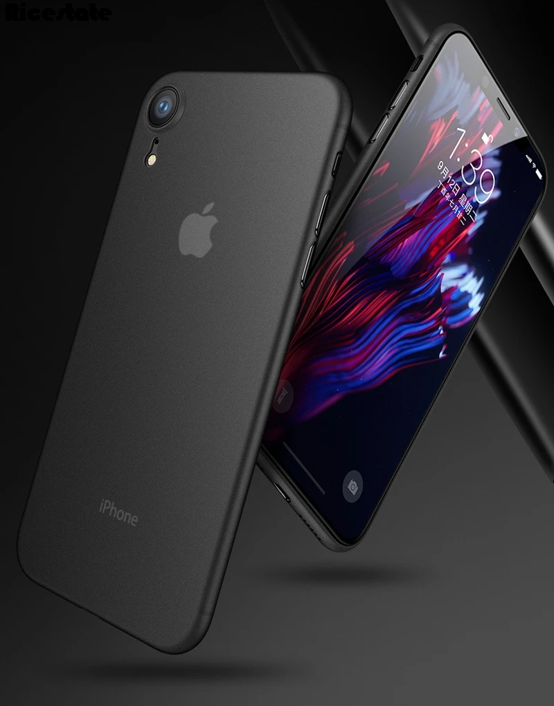 Супер очень ультра тонкий матовый чехол для телефона iphone XR X R 6,1 дюймов резиновая задняя крышка для iphone XR чехол