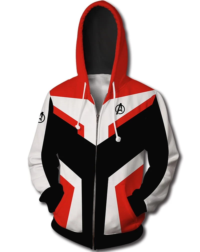 Avengers Endgame Quantum Realm Sweatshirt Jacket Advanced Tech Hoodie Cosplay Costumes 2019 new superhero Iron Man Hoodies suit