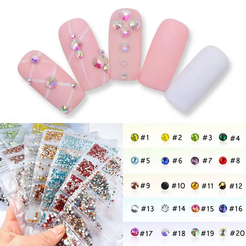 1 حقيبة مسمار الراين الملونة كريستال مختلط حجم مسمار ترصيع الأظفر بريق جوهرة مانيكير مسمار الفن زينة 1 حقيبة 1 حقيبة مسمار الراين الملونة كريستال مختلط حجم مسمار ترصيع الأظفر بريق جوهرة مانيكير مسمار الفن زينة 1 حقيبة