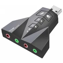 Ingelon USB адаптер звука внешний стереозвук виртуальный 7 1 канальный