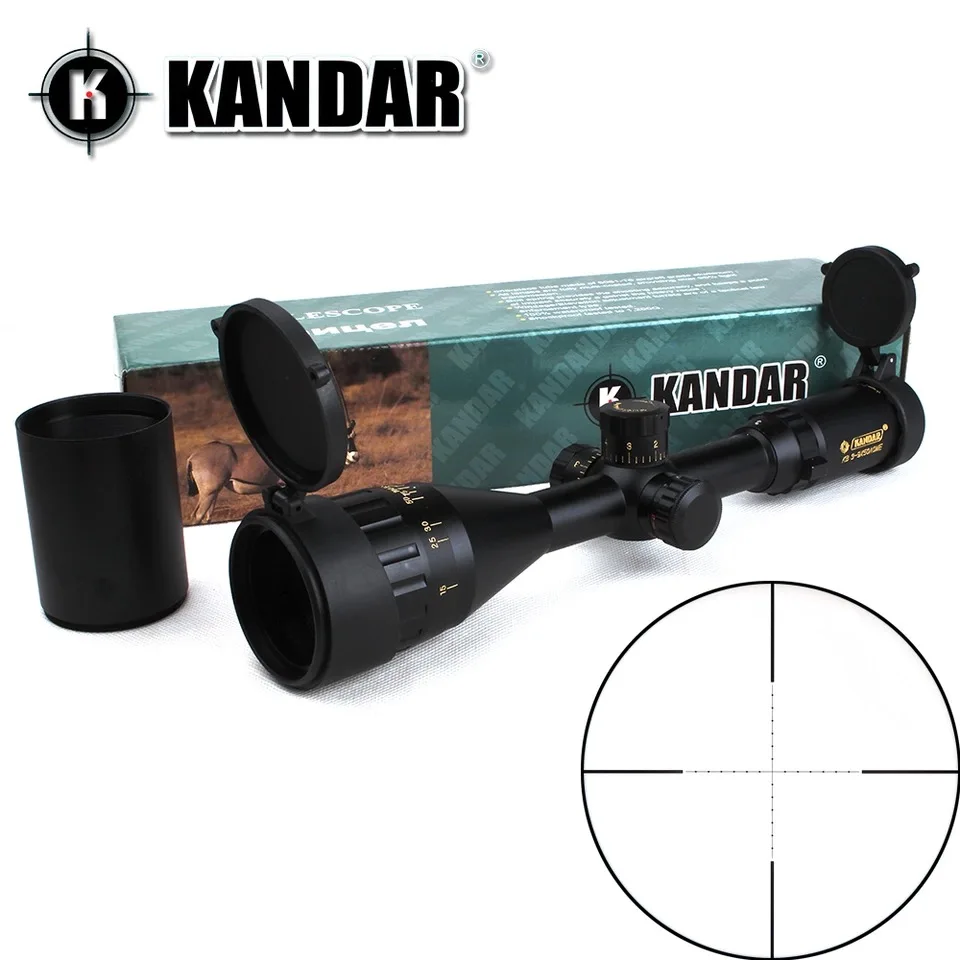 

Tactical Optical Sight Gold Edition KANDAR 3-9x50 AOME Glass Mil-dot Reticle Locking RifleScope