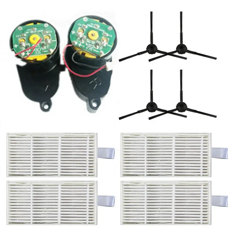 

Motor+Filters+Side Brushes For Panda X500 Ecovacs Cr120 Cen546 Series Parts New