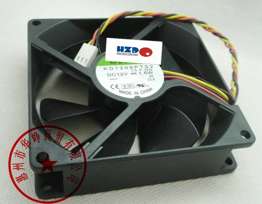 

9CM 9225 12V 1.6W KD1209PTS2 3wire Cooling fan