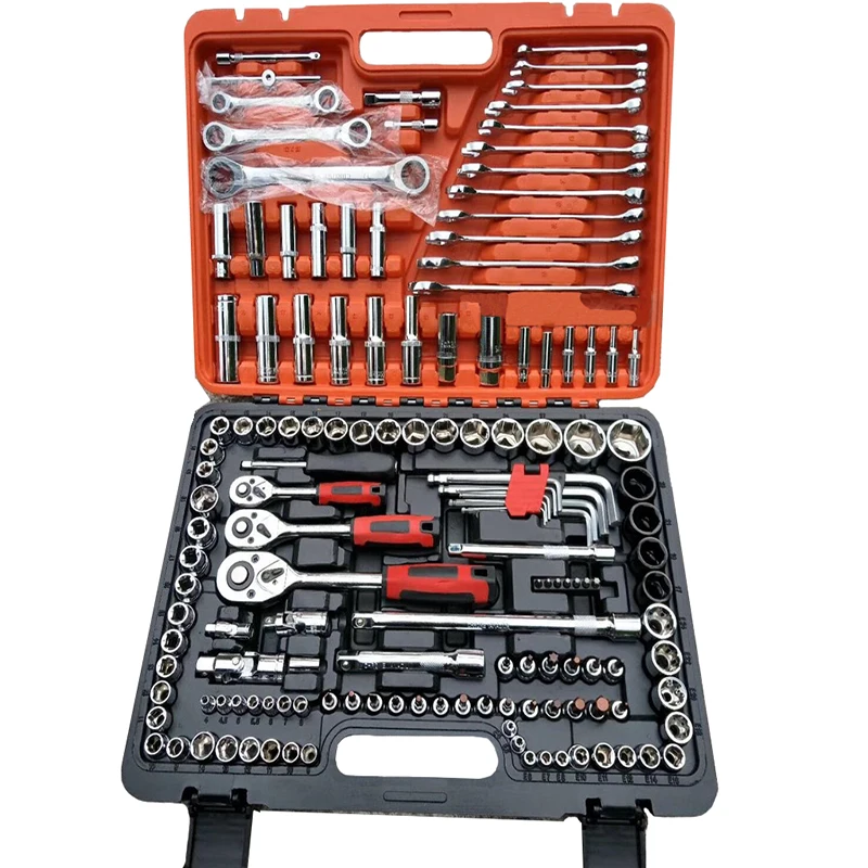 

150 Pcs socket wrench tool set Auto repair wrench combination hardware kit Ratchet Wrench Torque Wrench batch head Set