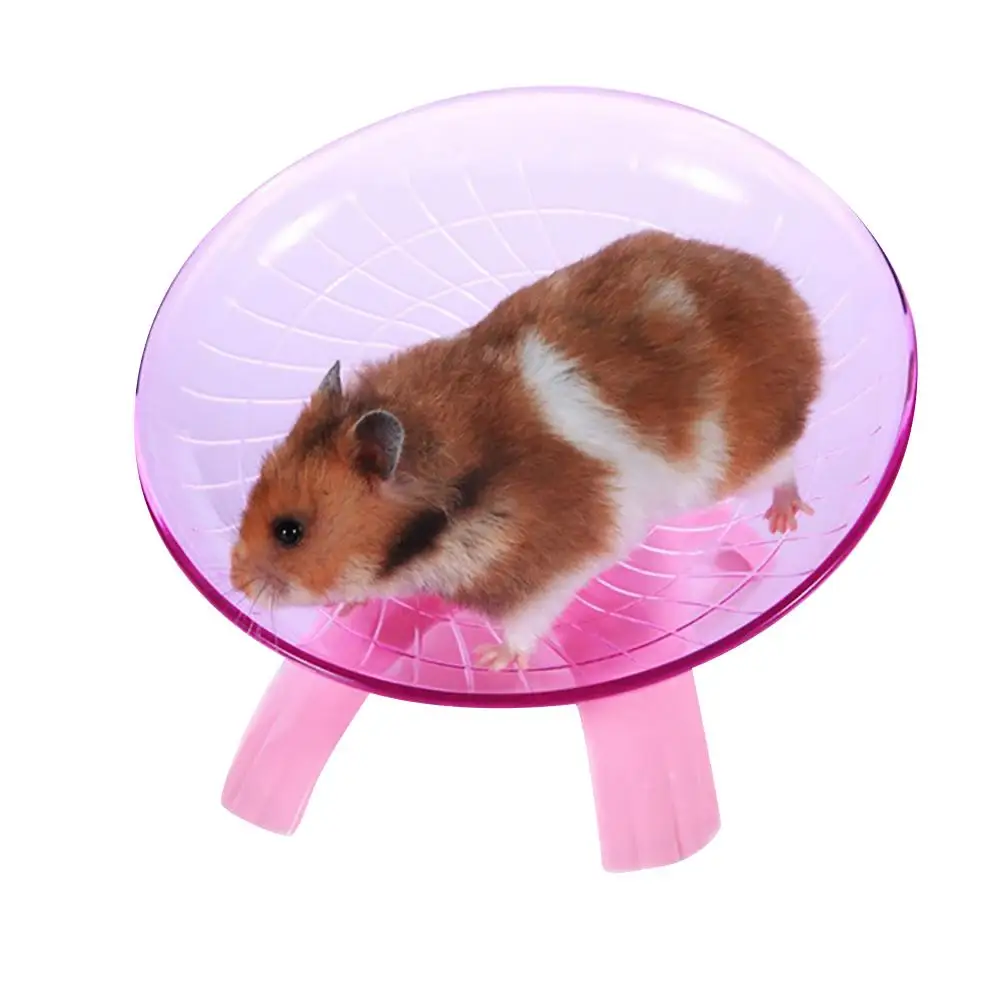 

Pet Hamster Flying Saucer Exercise Wheel Mouse Running Disc Toy Cage Accessories！