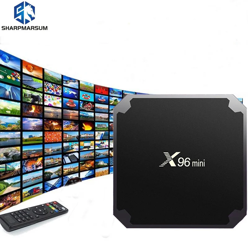 X96 mini TV BOX Android 7.1 OS Smart TV Box  Amlogic S905W Quad Core 2.4GHz WiFi Set Top Box 1GB 8GB HD 2.0 X96mini Smart TV Box