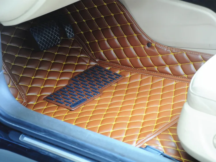 Free Shipping Full Set Car Mat 3d Leather Anti Slip Car Floor