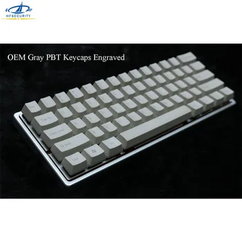 

HFSECURITY GH60 87 104 108 OEM PBT Keycaps Gray Filco Keycasps Keypress For Mechnical Keyboard Gaming Keyboards