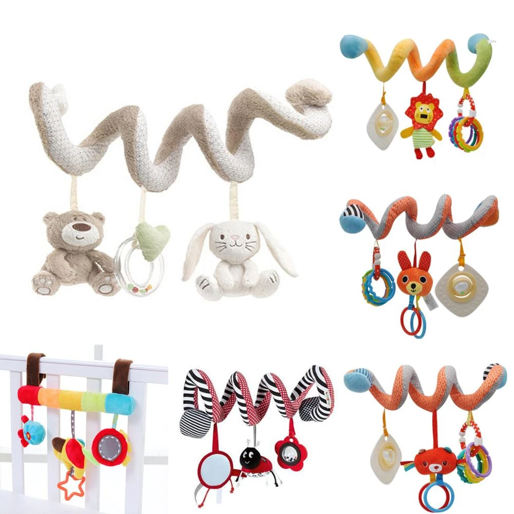 Hochet En Forme D Ours Et De Lapin Pour Bebe Jouet A Suspendre En Spirale Activite Douce Hochets Educatifs De Reduction Aliexpress