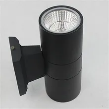 Двойной COB 2X10 Вт светодиодный настенный светильник 20 Вт COB наружное водонепроницаемое Освещение стен AC85-260V 10 шт./партия