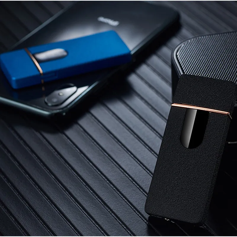 100% абсолютно новая сенсорная Индукционная USB электрическая зажигалка для