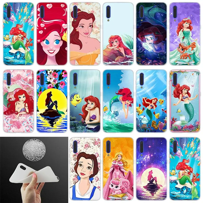 

Silicone Case Princess Ariel Little Design For Xiaomi 9 se 8 lite 6X 5X Mi a1 a2 f1 Mix 2s Max 3 Phone redmi Note 7 6 5 go cases