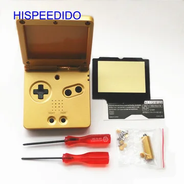 Hispeedido полный набор Корпус крышка repairt Запчасти для Nintendo GBA SP чехол для Gameboy Advance SP В виде ракушки Отвёртки пуговицы