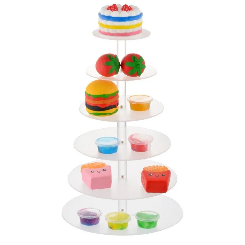 

Urijk 1PC Kitchen Accessories Tools Multilayers Removable Cake Stand High Quality Acrylic Transparent Display Stands For Cake