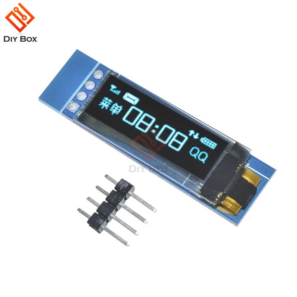 

0.91 Inch DC 3.3V 5V 128x32 IIC I2C Blue OLED LCD Display Module 0.91" 12832 SSD1306 LCD Screen Driver IC Module For Arduino PIC