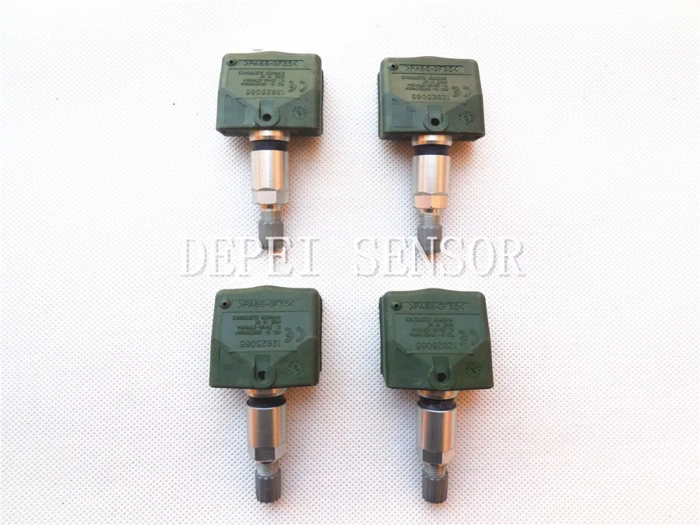 DPQPOKHYY набор из 4 оригинальных датчиков Schrader TPMS для Cadillac SRX Saab 9-5 Chevrolet Trailblazer OEM 12825085 433 МГц