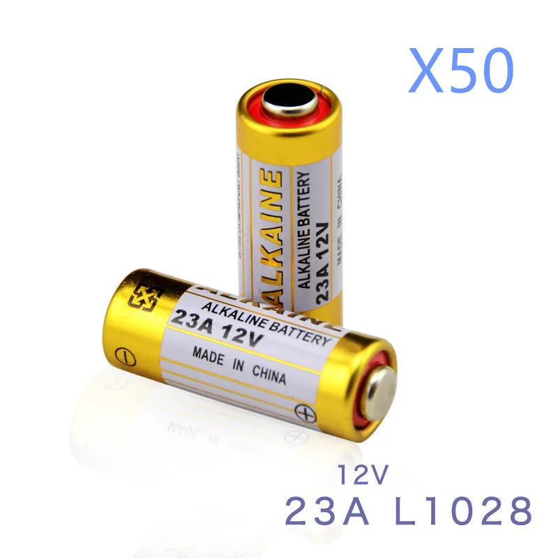 

50pcs/Lot Small Battery 23A 12V 21/23 A23 E23A MN21 MS21 V23GA L1028 Alkaline Dry Battery