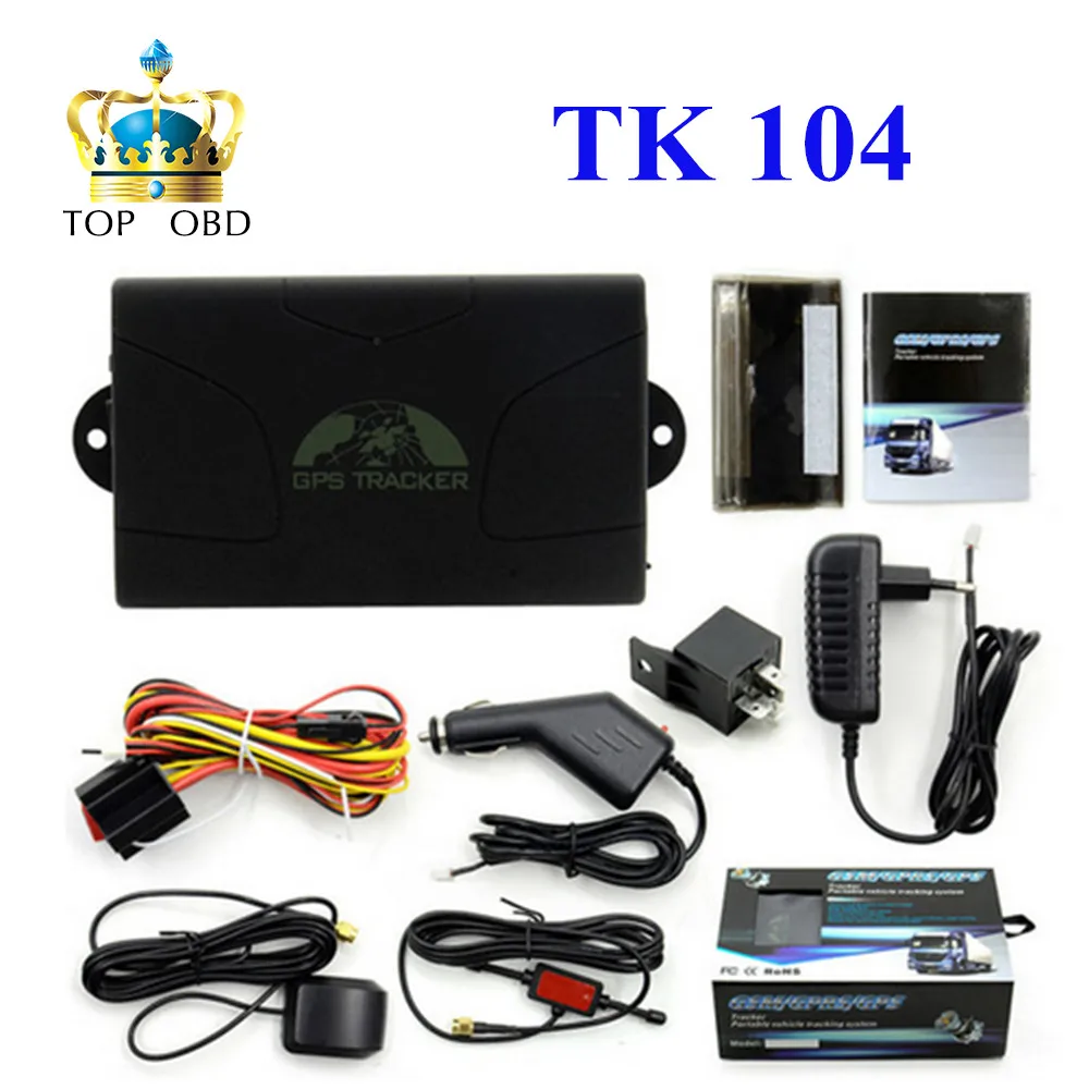 

GPS104 Latest Version Real Time GSM/GPRS/GPS car tracking device TK104 Standby 60 days gps tracker TK 104