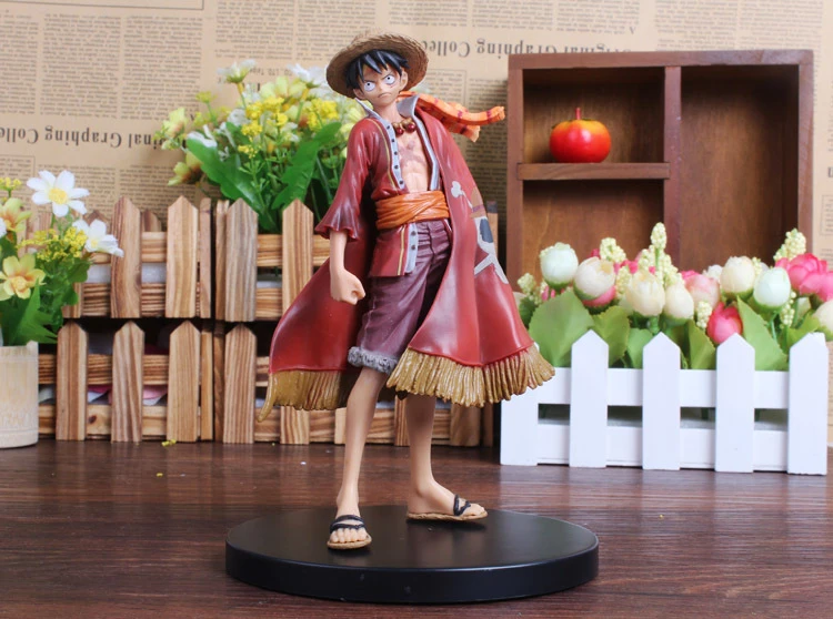 アニメone Pieceモンキー D ルフィ赤マントpvcアクションフィギュアopルフィ究極王版 グッズモデル18センチメートル Null Aliexpress