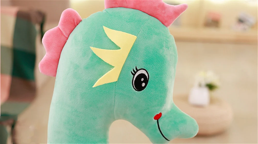 Fancytrader Lovely Pop 160cm Large Soft Animal Sea Horse Stuffed Pillow Stuffed Cartoon Hippocampal Toy Doll Kids Gift13
