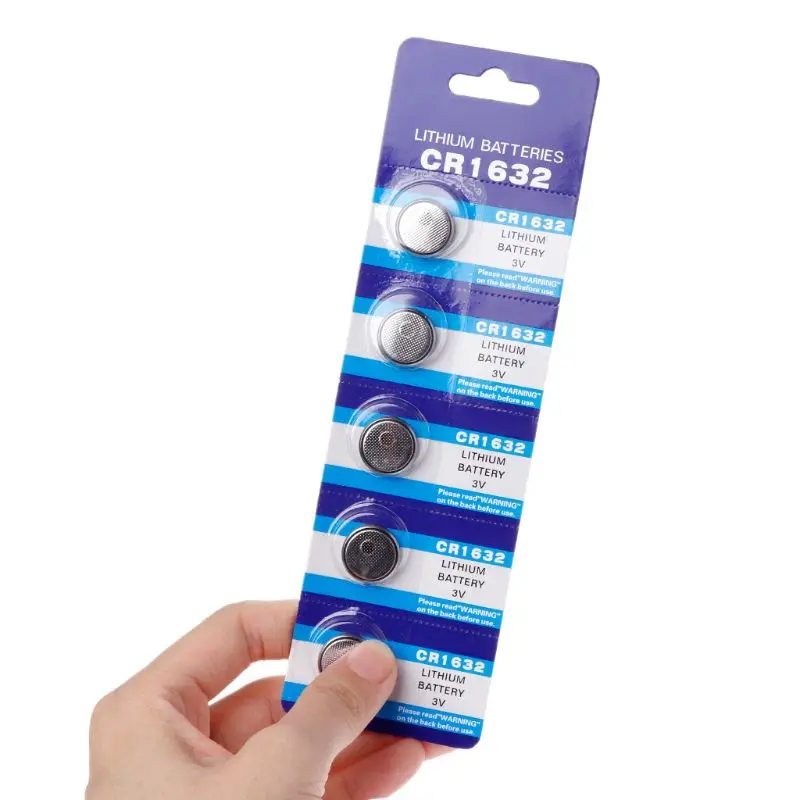 

5PCS Button Battery CR1632 Lithium Coin Cell Batteries 3V LM1632 BR1632 ECR1632 CR 1632 Electronic Watch Toy Remote