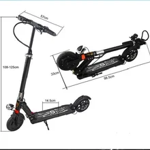 8 дюймов внедорожный Электрический Scooter36V 350W 30 км/ч сильный Мощный складной