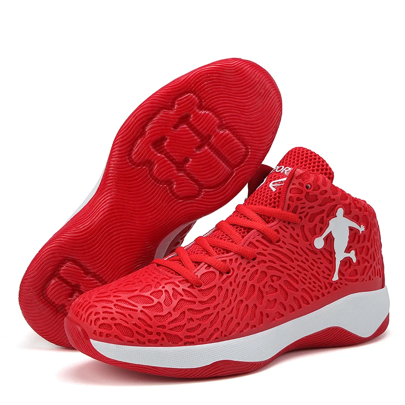 Иордания Баскетбол обувь Для мужчин спортивные кроссовки удобные дышащие противоскольжения открытый корзина Homme zapatillas hombre Иордания обувь - Цвет: Красный