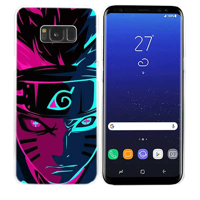 Наруто Какаши чехол для телефона samsung Galaxy M20 M10 S10 S9 S8 Plus S7 S6 Edge Note 8 9 Жесткий пластиковый Чехол - Цвет: 01