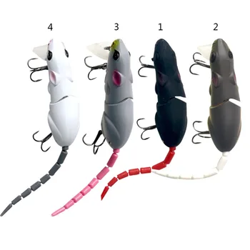 

MrY 2020 New Artificial Fishing Lure Plastic Mouse Lure Rat Fishing Multi-joint Bait Fishing Lure with Hook Fishing Tackle