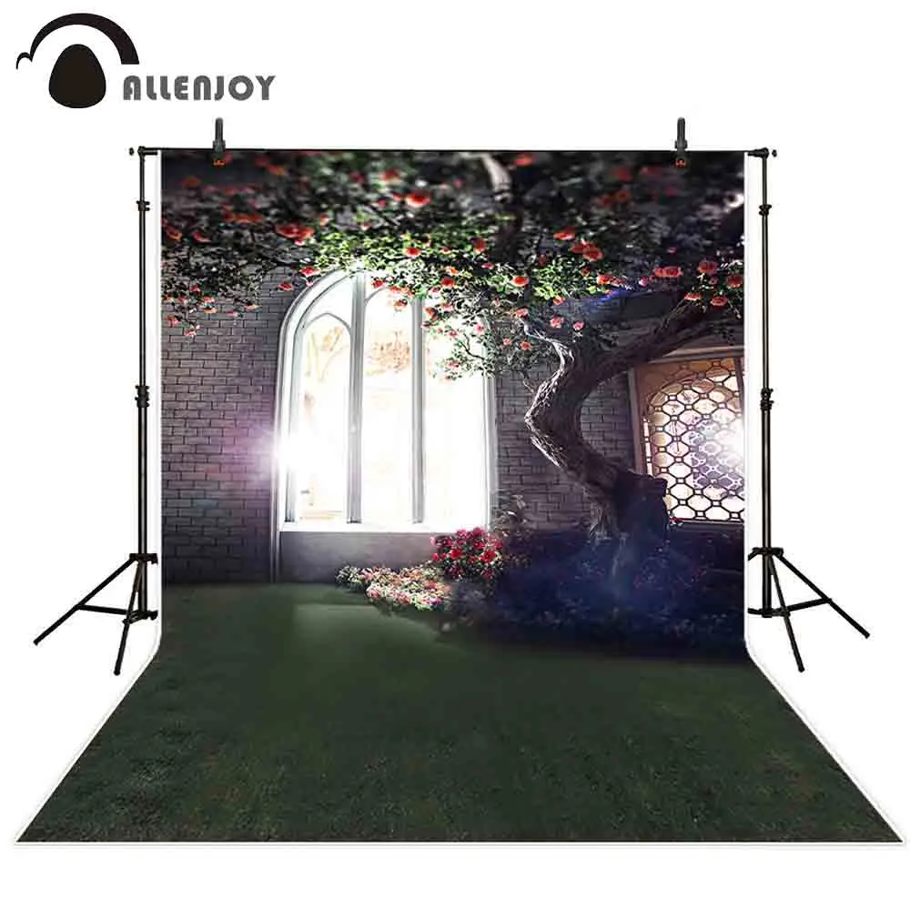 Allenjoy фон для фотосъемки весенний дворец Окно Цветок Дерево Свадебный фотостудия