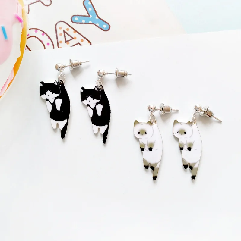 

Korean Popular Cartoon Comic Earring Animal Small Kitty Student Ear Nail Fashion Jewelry Earrings Nothing Pierced Ear Clip
